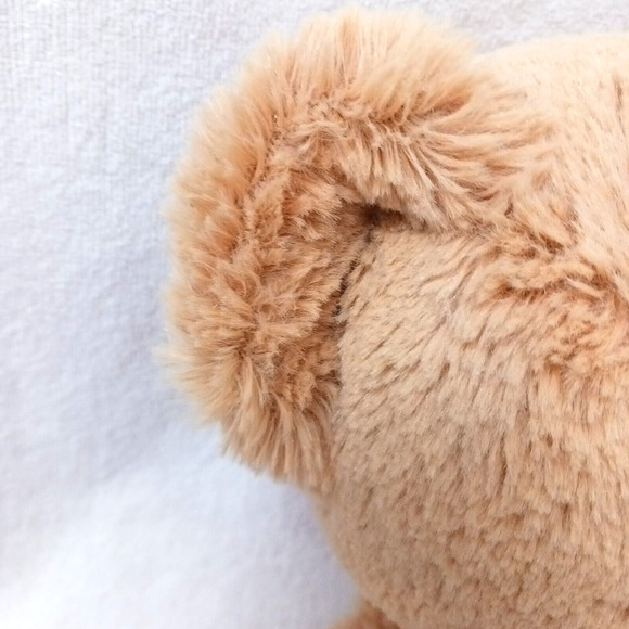 2012 Kohls Plush Teddy Bear 13" Sitting Huggable Toy Beige Tan w Scarf Nostalgia - Picture 12 of 16